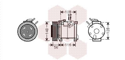 VAN WEZEL Kompressor,kliimaseade 0700K108